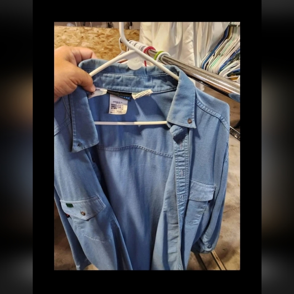 Blue Button-Up Shirt